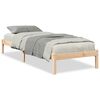 vidaXL Cadre de lit extra long sans matelas 90x220 cm bois massif pin