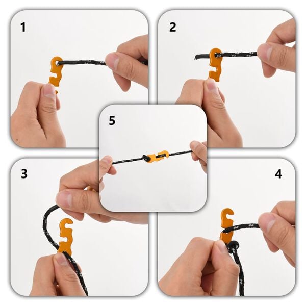 vidaXL Cordes de haubanage avec clés réfléchissantes 8 pcs 4 m 4 mm