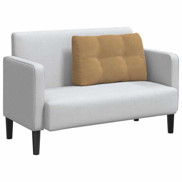 vidaXL Coussin de Dos Marron 80 x 24 x 50 cm Velours