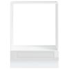 vidaXL Armoire &agrave; four Porto blanc brillant bois d'ing&eacute;nierie