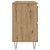 vidaXL Armoire de salle de bain ch&ecirc;ne artisanal bois d'ing&eacute;nierie