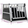 vidaXL Cage pour chien avec une porte 54 x 69 x 50 cm