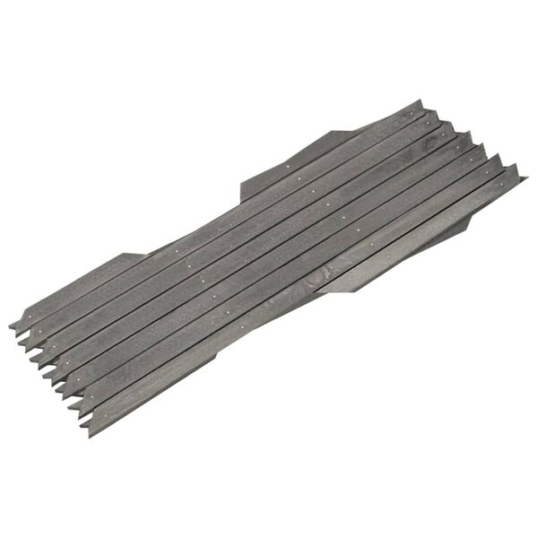 vidaXL Cl&ocirc;ture &agrave; treillis 5 pcs Gris Bois de sapin massif 180x30 cm