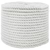 vidaXL Corde Blanc 1 x 1 x 5000 cm Coton