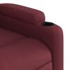 vidaXL Fauteuil inclinable de massage Rouge bordeaux Tissu