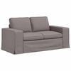 vidaXL Canap&eacute; 2 pcs Taupe 182 x 80 x 82 cm tissu