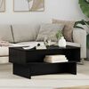 vidaXL Table basse Ch&ecirc;ne noir 80 x 46 x 35 cm Bois d'ing&eacute;nierie