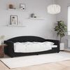 vidaXL Lit de repos sans matelas noir 90x190 cm velours
