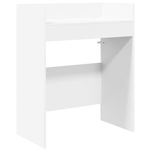 vidaXL Table de DJ Blanc 102 x 45 x 102 cm Bois d'ing&eacute;nierie