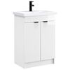 vidaXL Ensemble de mobilier de salle de bain Blanc brillant