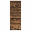 vidaXL Buffet avec tiroirs chêne fumé 37,5x35x99 cm bois d'ingénierie