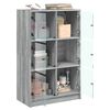 vidaXL Buffet haut avec portes gris sonoma 68x37x109cm bois ing&eacute;nierie