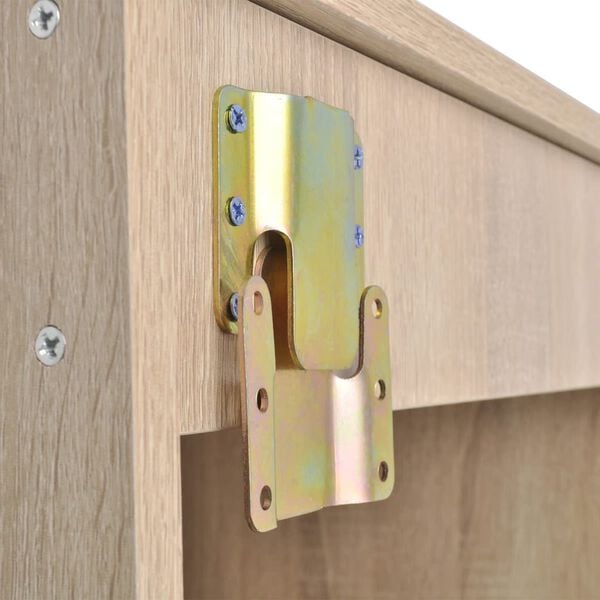 vidaXL 8 pi&egrave;ces de mobilier de salle de bain et lavabo Beige