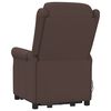 vidaXL Fauteuil de massage Marron Similicuir