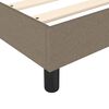 vidaXL Sommier &agrave; lattes de lit avec matelas Taupe 90x200 cm Tissu