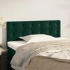 vidaXL T&ecirc;te de lit Vert fonc&eacute; 100x5x78/88 cm Velours