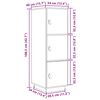 vidaXL Buffet haut 34x40x108,5 cm Bois massif de pin