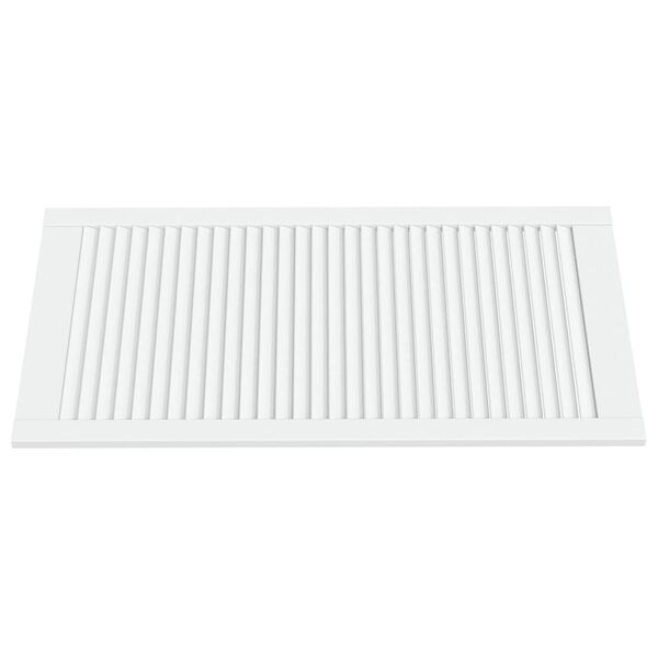 vidaXL Porte d'armoire à persiennes blanc 99,3x49,4 cm pin massif