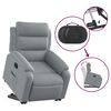 vidaXL Fauteuil inclinable Gris clair Tissu