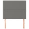 vidaXL T&ecirc;te de lit Gris fonc&eacute; 80x5x118/128 cm Tissu