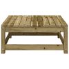 vidaXL Repose-pied de jardin 70x70x30 cm bois de pin impr&eacute;gn&eacute;