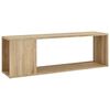 vidaXL Meuble TV Ch&ecirc;ne sonoma 100x24x32 cm Bois d'ing&eacute;nierie