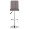 vidaXL Tabouret de bar Taupe Tissu