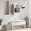 vidaXL Ensemble de meubles de couloir 4 pcs blanc bois d'ing&eacute;nierie