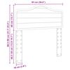 vidaXL T&ecirc;te de lit Ch&ecirc;ne artisanal 90 cm Bois d'ing&eacute;nierie