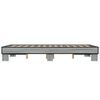 vidaXL Cadre de lit sans matelas sonoma gris 140x190 cm