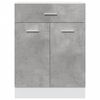 vidaXL Armoire &agrave; tiroirs "Lyon" Gris b&eacute;ton 60 x 46 x 81,5 cm Bois d'ing&eacute;nierie