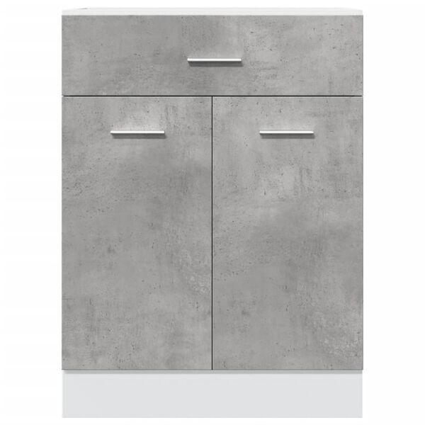 vidaXL Armoire &agrave; tiroirs "Lyon" Gris b&eacute;ton 60 x 46 x 81,5 cm Bois d'ing&eacute;nierie