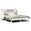 vidaXL Lit biblioth&egrave;que sans matelas blanc 180x200 cm bois pin massif