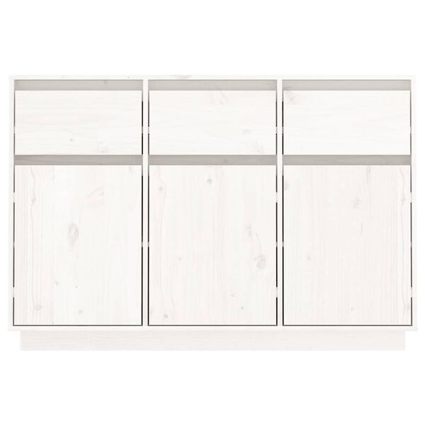 vidaXL Buffet blanc 110x36x75 cm bois massif de pin
