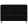 vidaXL Buffet Ch&ecirc;ne noir 103,5 x 35 x 70 cm Bois d'ing&eacute;nierie