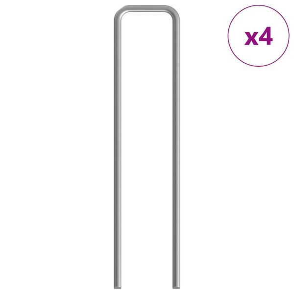 vidaXL Cage pour lapins Argent 400 x 78 x 78 cm Acier galvanisé