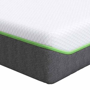 vidaXL Matelas Blanc et Gris 140 x 190 cm Tissu jacquard