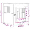 vidaXL Meuble de cage pour chiens ch&ecirc;ne sonoma 64,5x80x71 cm