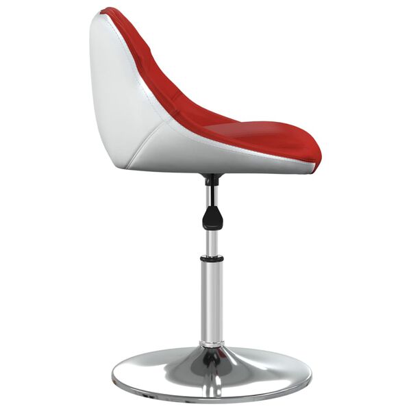 vidaXL Tabouret de bar Rouge bordeaux et blanc Similicuir