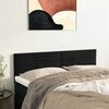 vidaXL T&ecirc;tes de lit 2 pcs Noir 72x5x78/88 cm Velours
