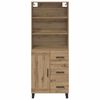 vidaXL Haut Armoire avec tiroir Ch&ecirc;ne artisanal 69,5 x 34 x 180 cm