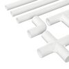 vidaXL Tube PVC 12 pcs Blanc 12,2 x 1,8 x 500 mm PP et PE