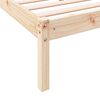 vidaXL Cadre de lit extra long sans matelas 160x220 cm bois massif pin