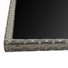 vidaXL Ensemble &agrave; manger d'ext&eacute;rieur 5pcs coussins r&eacute;sine tress&eacute;e gris
