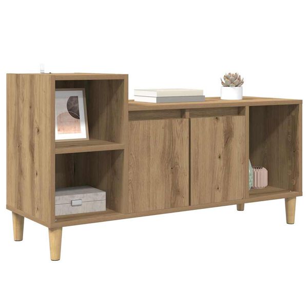 vidaXL Meuble TV Ch&ecirc;ne artisanal 100 x 35 x 55 cm Bois d'ing&eacute;nierie