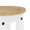 vidaXL Tabourets de bar lot de 2 blanc bois massif de pin
