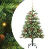 vidaXL Sapin de No&euml;l artificiel Vert 150 cm PVC et m&eacute;tal