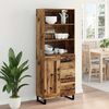 vidaXL Haut Armoire Bois ancien 69,5 x 34 x 180 cm Bois d'ing&eacute;nierie