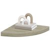 vidaXL &Eacute;tag&egrave;res d'angle flottantes 2 pcs ch&ecirc;ne 35x35x3,8 cm MDF