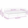 vidaXL Cadre de lit d'angle avec matelas Rose 90 x 190 cm Velours